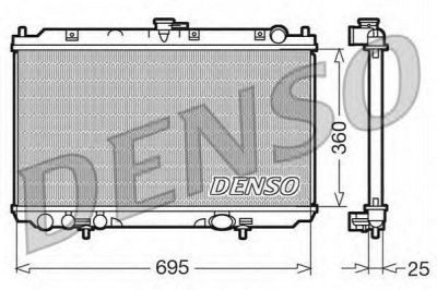 DENSO drm46014 -  Радиатор, охлаждение двигателя