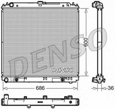 DENSO drm46042 -  Радиатор, охлаждение двигателя