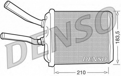 DENSO drr01010 -  Теплообменник, отопление салона