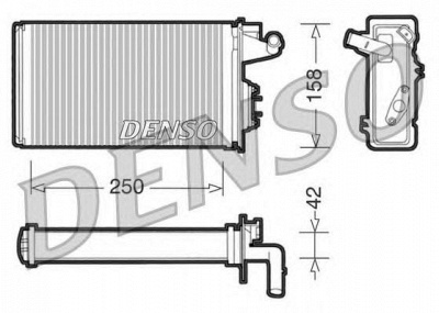 DENSO drr09010 -  Теплообменник, отопление салона