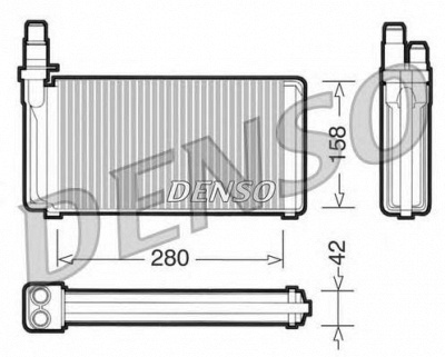 DENSO drr09020 -  Теплообменник, отопление салона