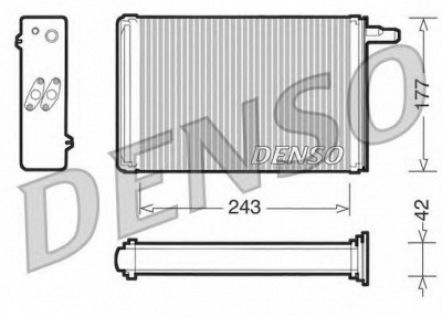 DENSO drr09030 -  Теплообменник, отопление салона