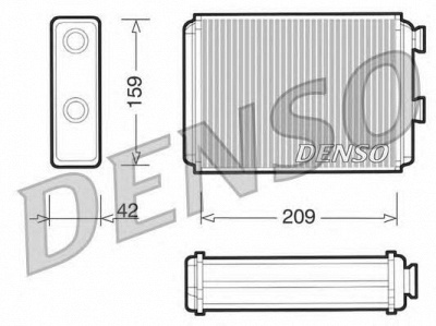 DENSO drr09071 -  Теплообменник, отопление салона