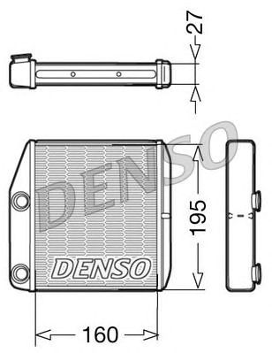DENSO drr09075 -  Теплообменник, отопление салона