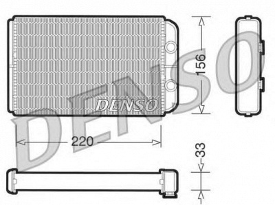 DENSO drr09090 -  Теплообменник, отопление салона