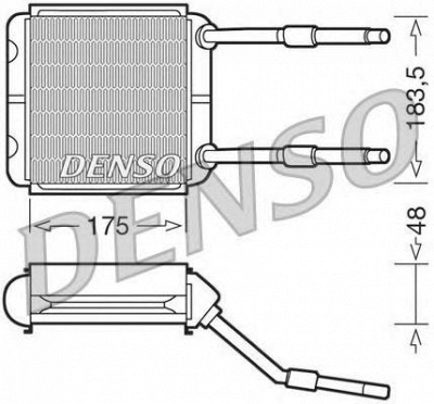DENSO drr20001 -  Теплообменник, отопление салона