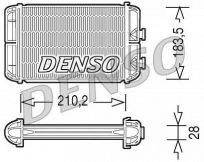 DENSO drr20004 -  Теплообменник, отопление салона