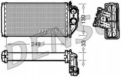 DENSO drr21002 -  Теплообменник, отопление салона