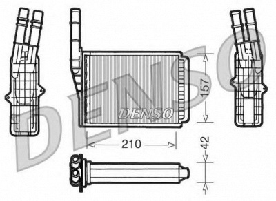 DENSO drr23013 -  Теплообменник, отопление салона