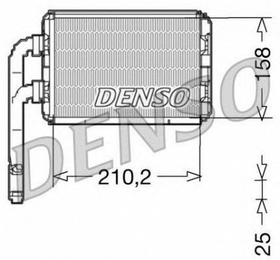 DENSO drr23016 -  Теплообменник, отопление салона
