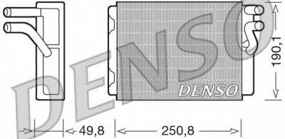 DENSO drr33010 -  Теплообменник, отопление салона