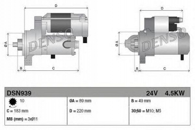 DENSO dsn939 -  Стартер