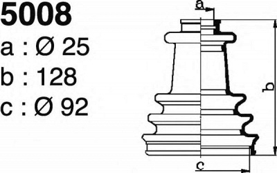 DEPA 5008 -  Комплект пыльника, приводной вал