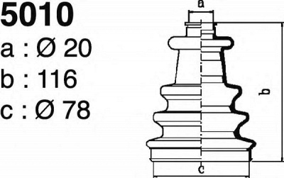 DEPA 5010 -  Комплект пыльника, приводной вал
