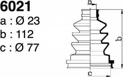 DEPA 6021 -  Комплект пыльника, приводной вал