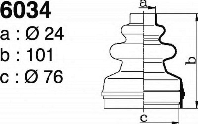 DEPA 6034 -  Комплект пыльника, приводной вал