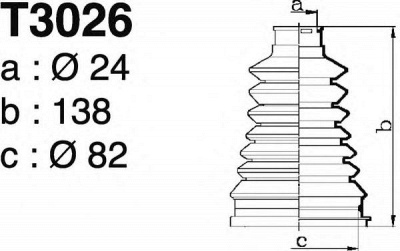 DEPA t3026 -  Комплект пыльника, приводной вал
