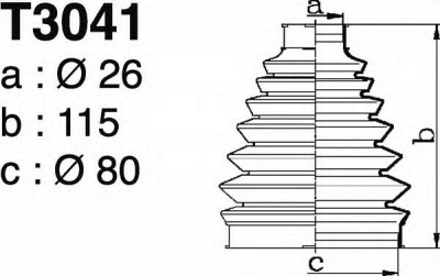 DEPA t3041 -  Комплект пыльника, приводной вал