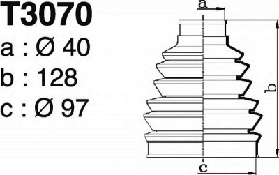 DEPA t3070 -  Комплект пыльника, приводной вал