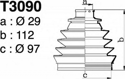 DEPA t3090 -  Комплект пыльника, приводной вал