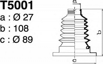 DEPA t5001 -  Комплект пыльника, приводной вал