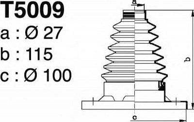 DEPA t5009 -  Комплект пыльника, приводной вал