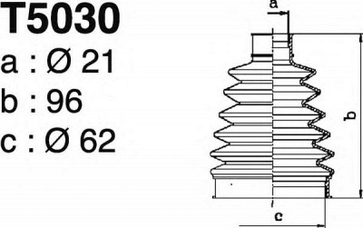 DEPA t5030 -  Комплект пыльника, приводной вал