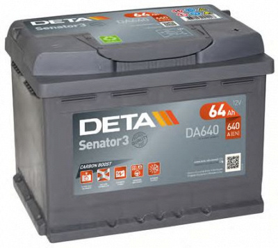 DETA da640 -  Батарея аккумуляторная, 12В 64А/ч