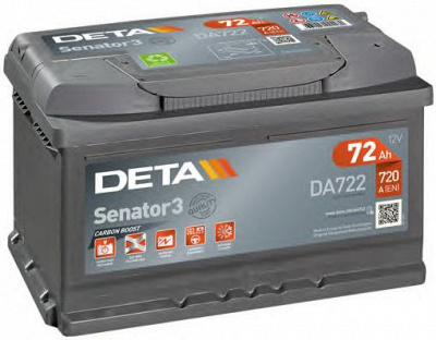 DETA da722 -  Батарея аккумуляторная, 12В 75А/ч