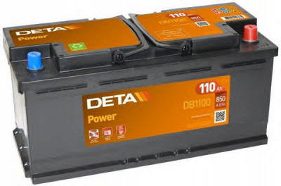 DETA db1100 -  Батарея аккумуляторная, 12В 110А/ч