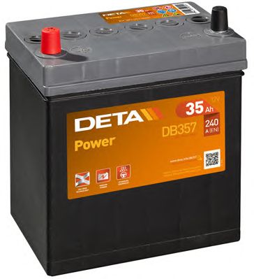 DETA db357 -  АККУМУЛЯТОР DETA POWER 12V 35AH 240A ETN 1(L+) B0