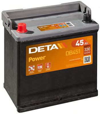 DETA db451 -  АККУМУЛЯТОР DETA POWER 12 V 45 AH 330 A ETN 1(L+)