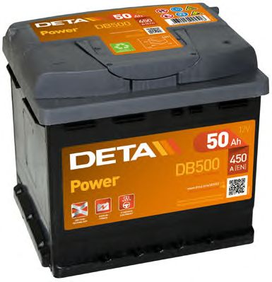 DETA db500 -  Батарея аккумуляторная, 12В 50А/ч