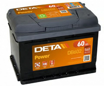 DETA db602 -  Батарея аккумуляторная, 12В 60А/ч