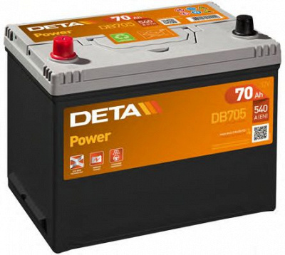 DETA db705 -  Батарея аккумуляторная, 12В 70А/ч