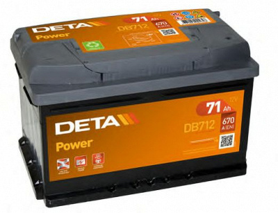 DETA db712 -  Батарея аккумуляторная, 12В 71А/ч