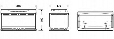 DETA db800 -  Батарея аккумуляторная, 12В 80А/ч