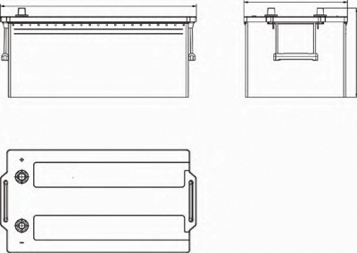 DETA df2353 -  АККУМУЛЯТОР DETA PROFESSIONAL POWER 12 V 235 AH 13