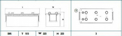 DETA dg1803 -  Стартерная аккумуляторная батарея