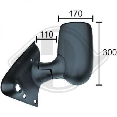DIEDERICHS 1454025 -  Наружное зеркало
