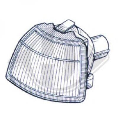 DIEDERICHS 1823173 -  Фонарь указателя поворота