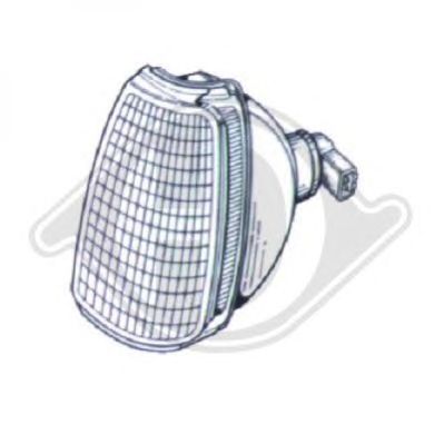 DIEDERICHS 2202073 -  Фонарь указателя поворота