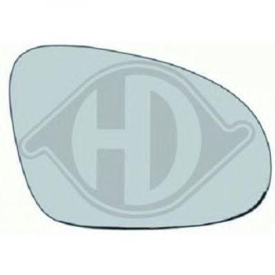 DIEDERICHS 2214326 -  Зеркальное стекло, наружное зеркало