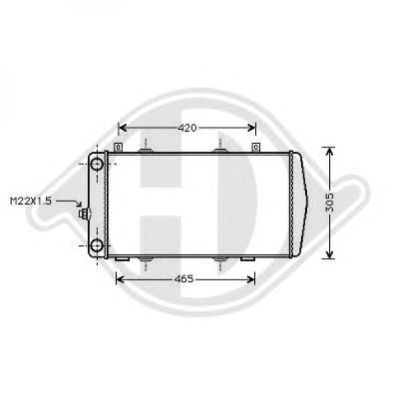 DIEDERICHS 8134105 -  Радиатор, охлаждение двигателя
