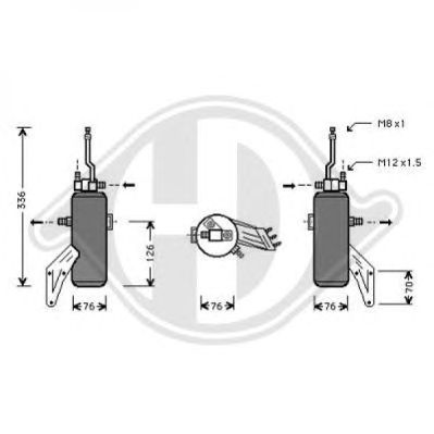 DIEDERICHS 8141402 -  Осушитель, кондиционер