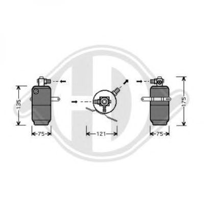 DIEDERICHS 8163501 -  Осушитель, кондиционер