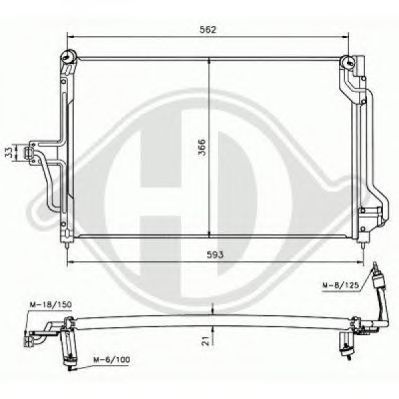 DIEDERICHS 8180400 - Конденсатор, кондиционер