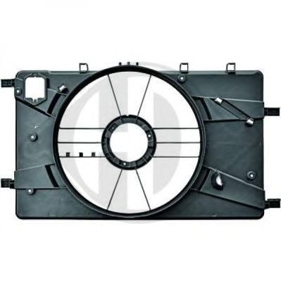 DIEDERICHS 8180711 -  Кронштейн, вентилятор радиатора