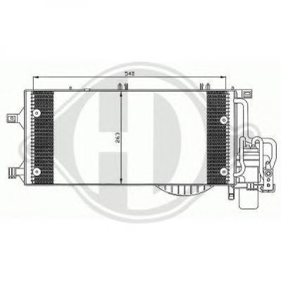 DIEDERICHS 8181302 -  Конденсатор, кондиционер