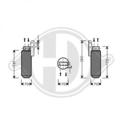 DIEDERICHS 8182403 -  Осушитель, кондиционер